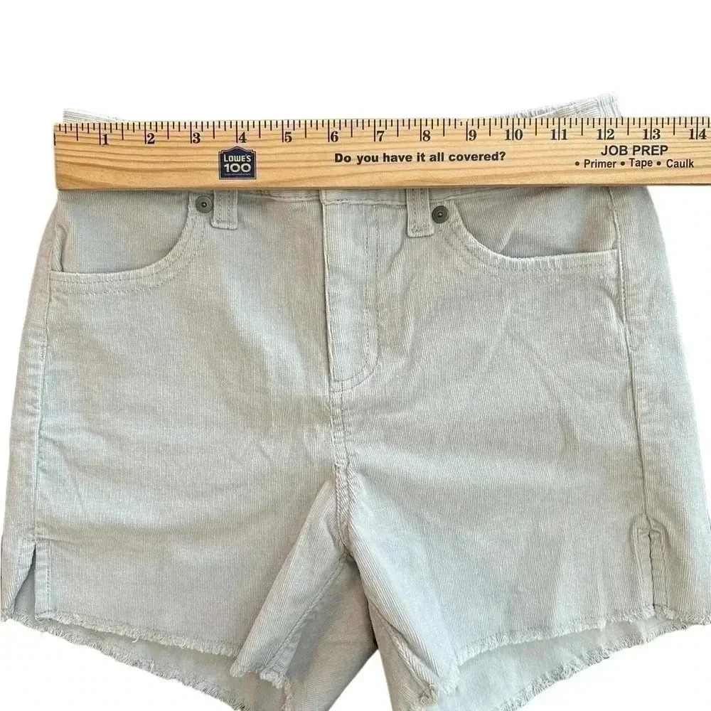 Aerie Corduroy Shorts Gray NWT Stretch Comfort Size XS - Picture 5 of 7